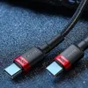 Kabel Baseus CATKLF-ALG1 USB-C - USB-C PD QC 100W 5A 2m - szary